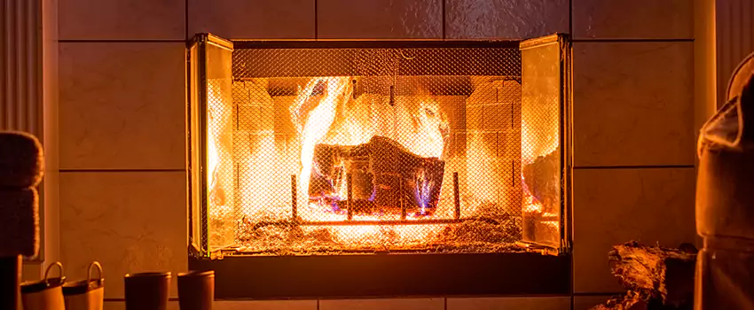 Mendota Hearth Landscape Fireplace Installation in Dale City, Virginia